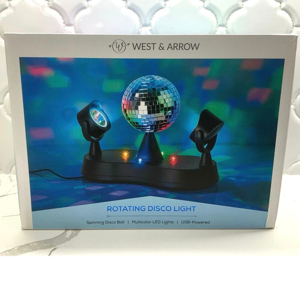 West & Arrow Rotating Disco Light Party Projector Sealed In Box